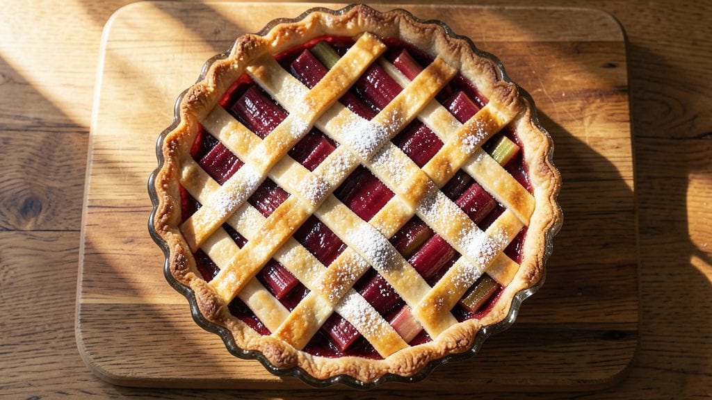 Betty Crocker Rhubarb Pie Recipe: Tart-Sweet Balance With Crispy Lattice Top