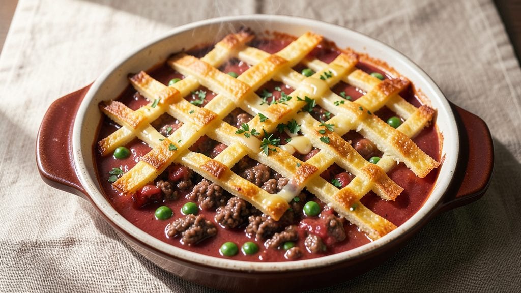 Campbell's Tomato Soup Shepherds Pie Recipe: Creamy Tomato Topping Over Hearty Beef and Peas
