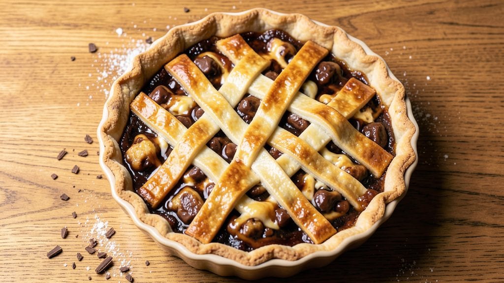 Kaminsky's Toll House Pie Recipe: Molasses-Kissed Oat Crowns Over Gooey Chocolate Swirls