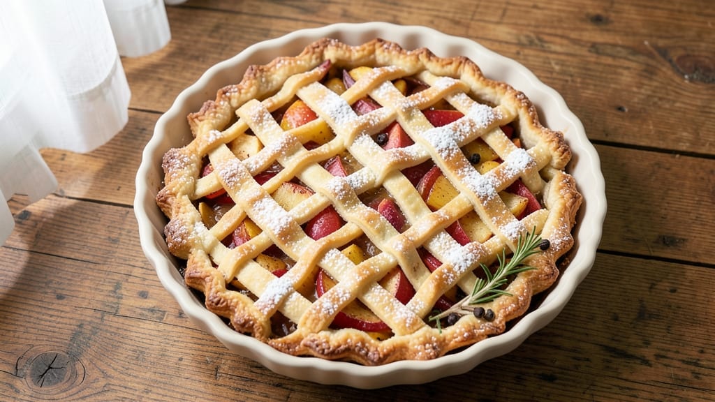 Betty Crocker's Original French Apple Pie Recipe: Buttery Lattice Crust Over Spiced Fruit Bliss