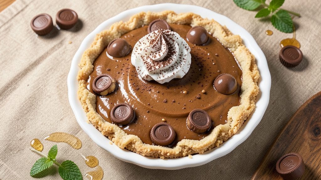 Peanut Butter Pie With Reese's Peanut Butter Cups Recipe: Fudgy Swirls and Crunchy Surprises