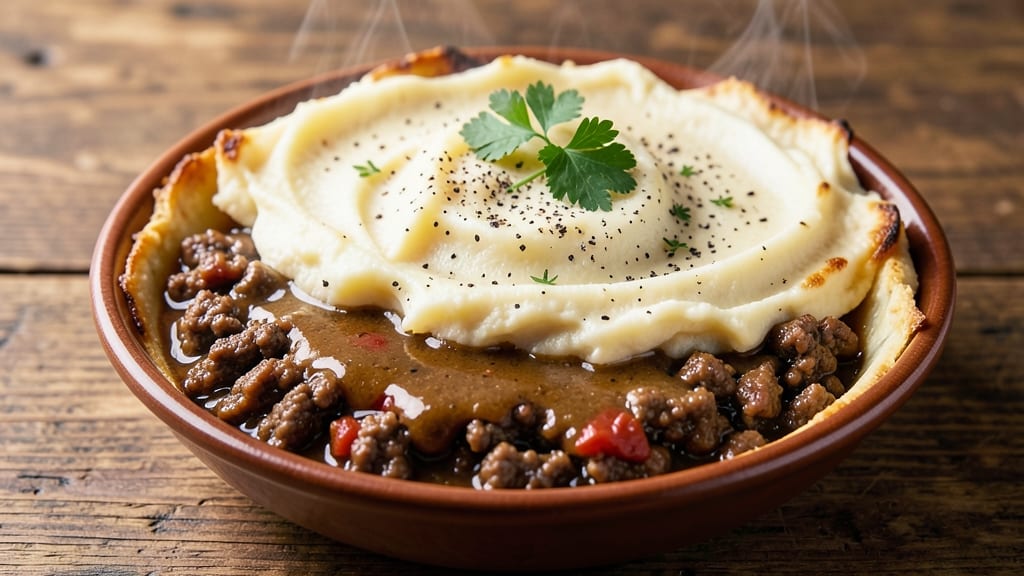 Shepherd's Pie Recipe Without Vegetables: Creamy Meat Crown With Golden Top