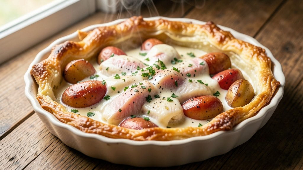 Traditional Fish Pie Recipe: Mashed Potato Crown Over Savory Creamy Filling